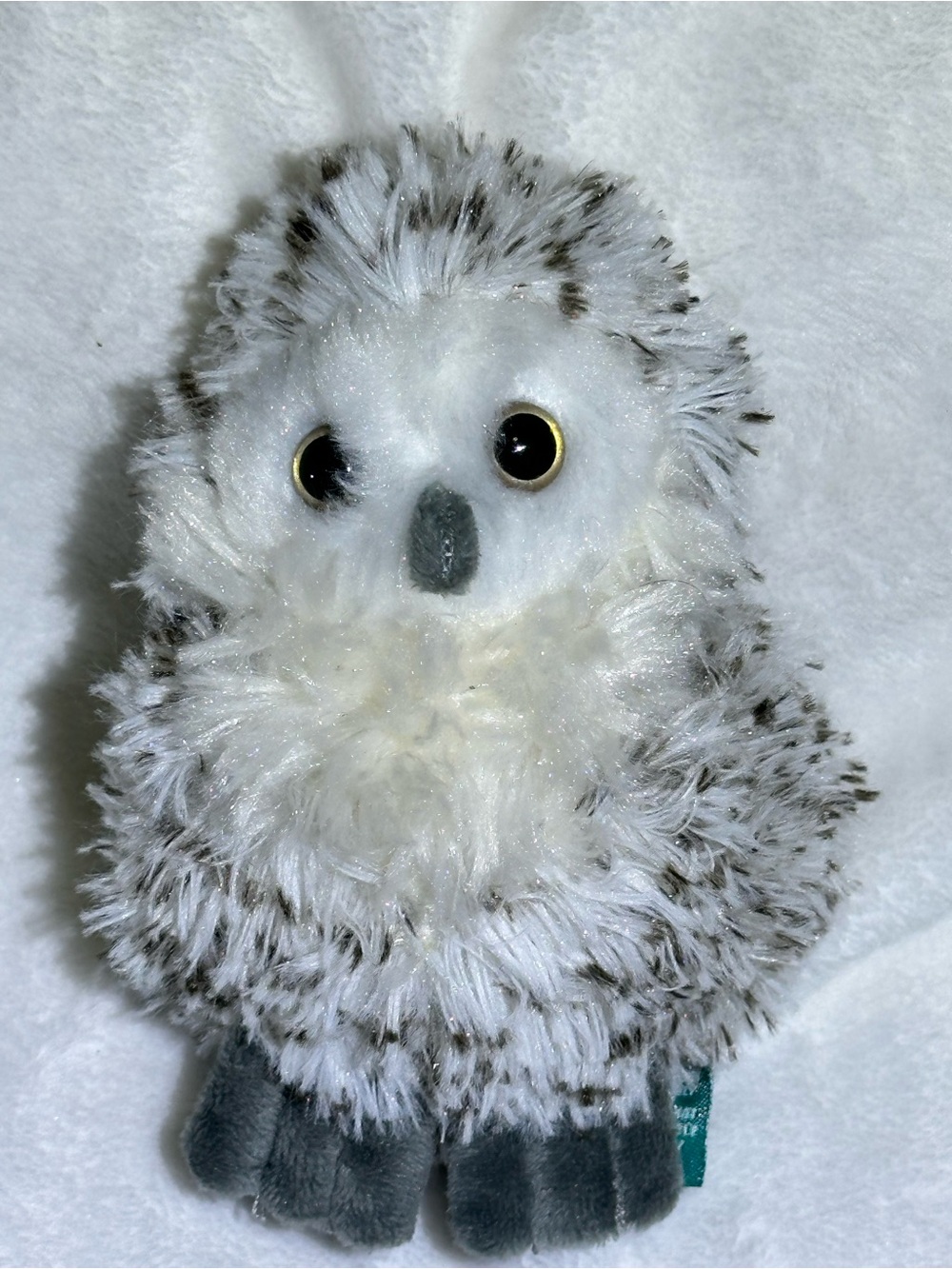 Living Nature "Little" Snowy Owl Plush Stuffed Animal Toy